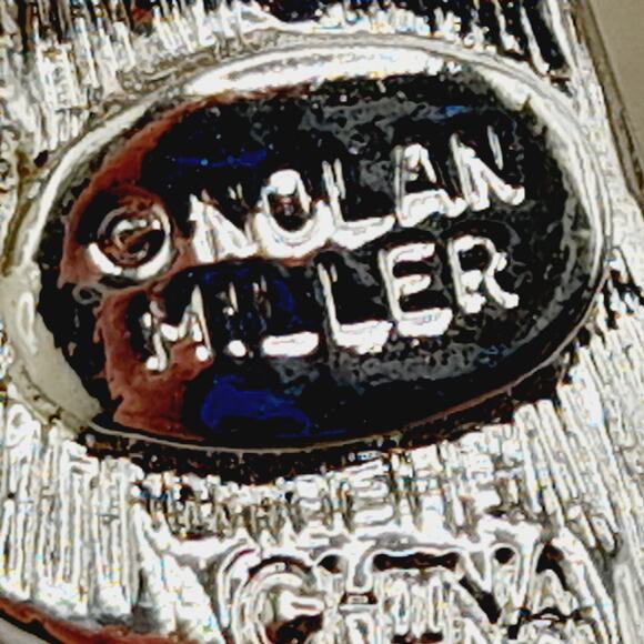 Vintage Nolan Miller Bow Brooch Rhodium Plated Clear Rhinestone White Enamel - Picture 6 of 11